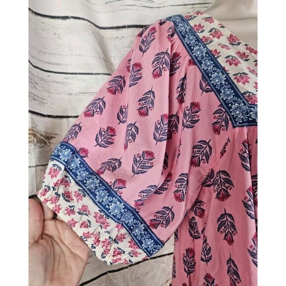 Old Navy Pink and Blue Floral Dress - Picture 5 of 9